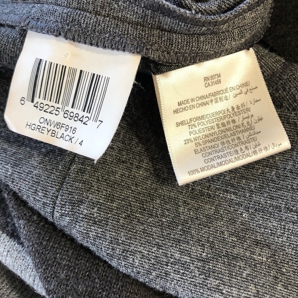 BCBGMaxAzria dress sheer cowl top grey skirt 4 - Picture 10 of 10